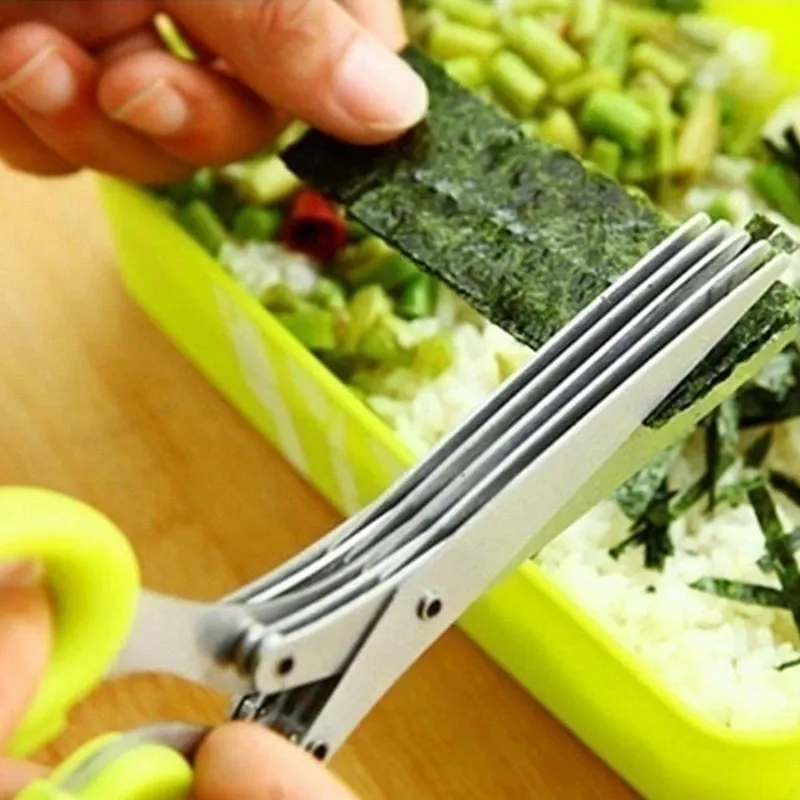 Hot Sale 5 Blade Kitchen Salad Scissors